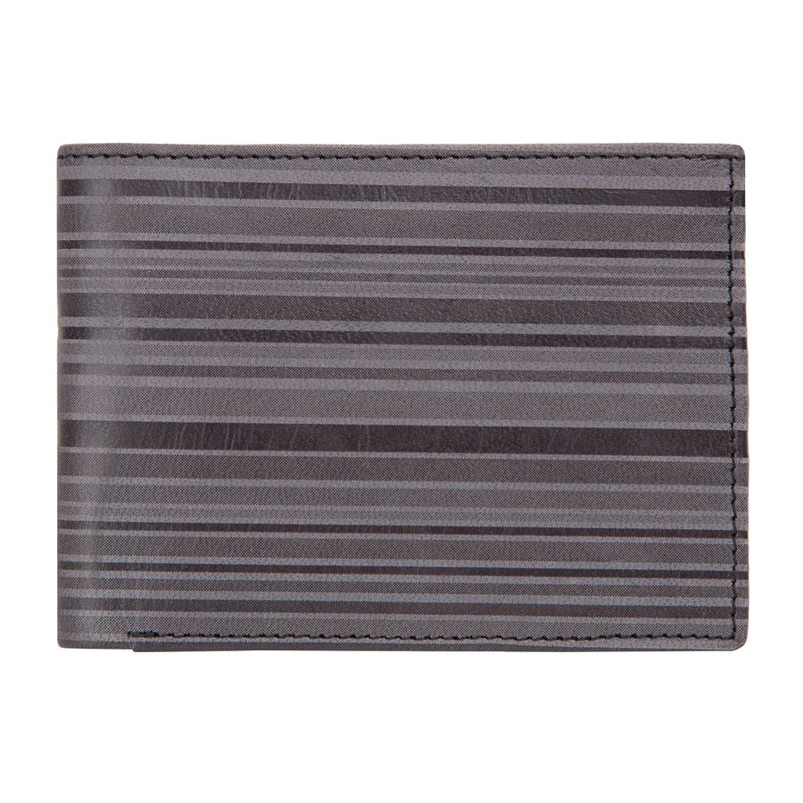 Stripe Detail 2-fold Card Wallet