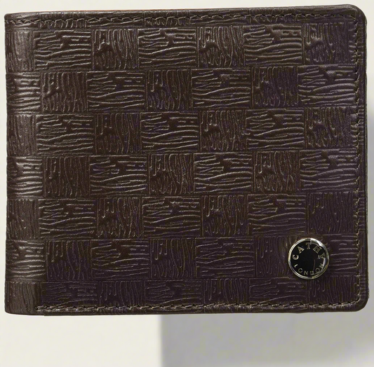 Brown Colour Bi-Fold Italian Leather Slim Wallet ( 3 Card Slot + Coin Pocket + Cash Compartment )