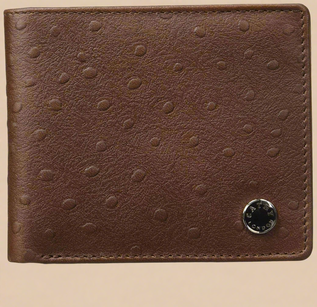 Brown Colour Bi-Fold Italian Leather Slim Wallet ( 6 Card Slot + 2 Hidden Compartment + Cash Compartment )