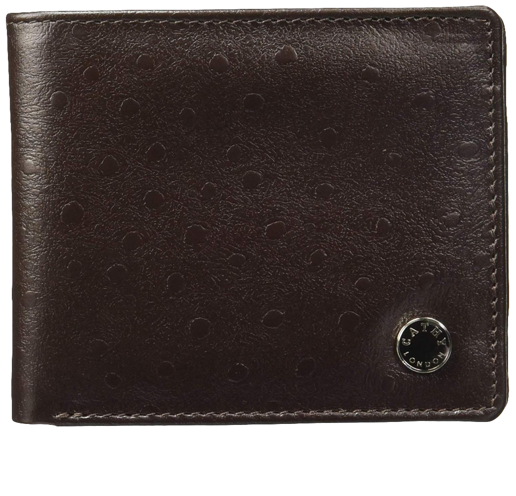 Brown Colour Bi-Fold Italian Leather Slim Wallet ( 6 Card Slot + 2 Hidden Compartment + Cash Compartment )