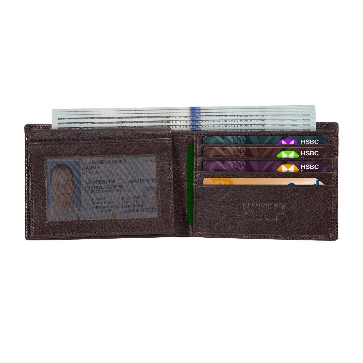 Cathy London Limited Edition RFID Men's Wallet 8 Card Slots