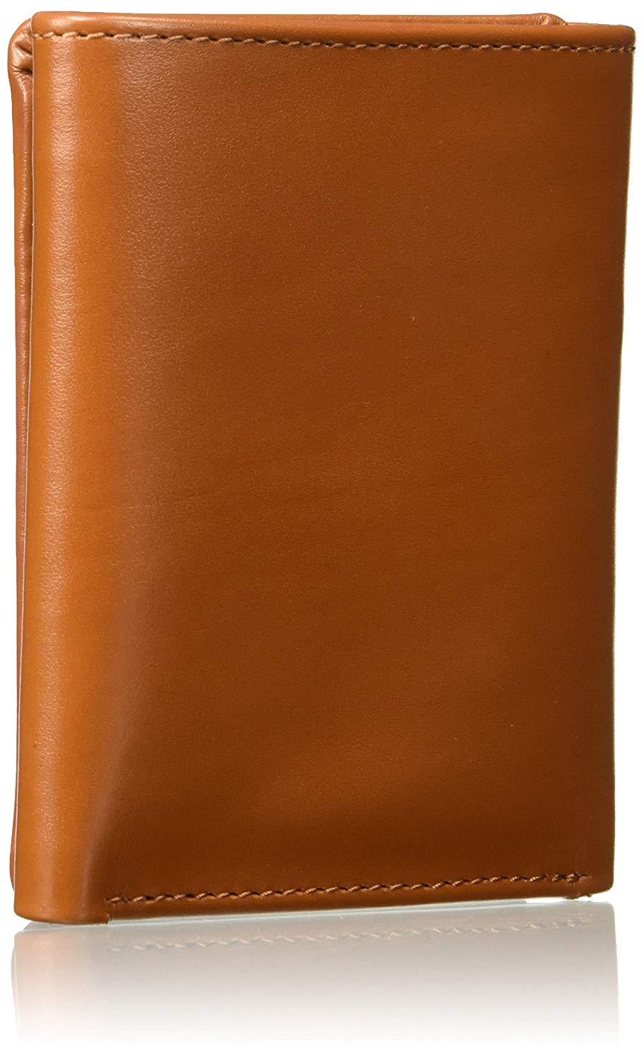 Tan Colour Tri-Fold Italian Leather Slim Wallet ( 4 Card Slot + 1 ID Slot + Cash Compartment )