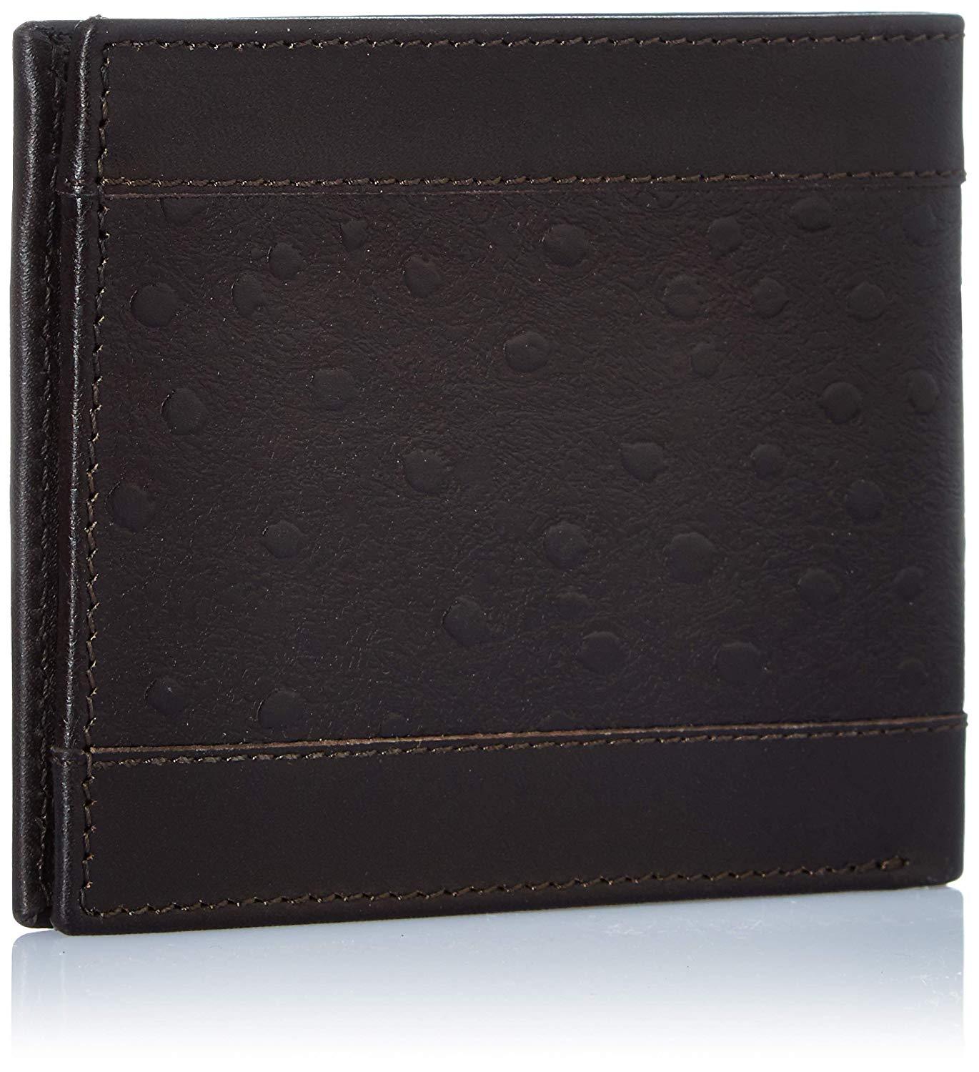 Brown Colour Bi-Fold Italian Leather Slim Wallet ( 6 Card Slot + 2 Hidden Compartment + Cash Compartment )