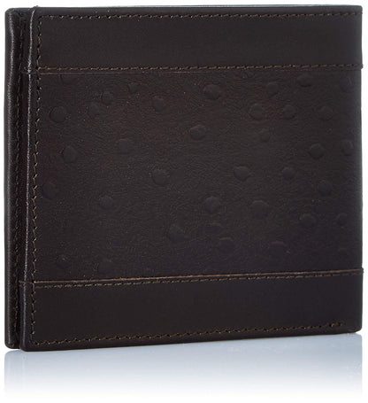 Brown Colour Bi-Fold Italian Leather Slim Wallet ( 6 Card Slot + 2 Hidden Compartment + Cash Compartment )