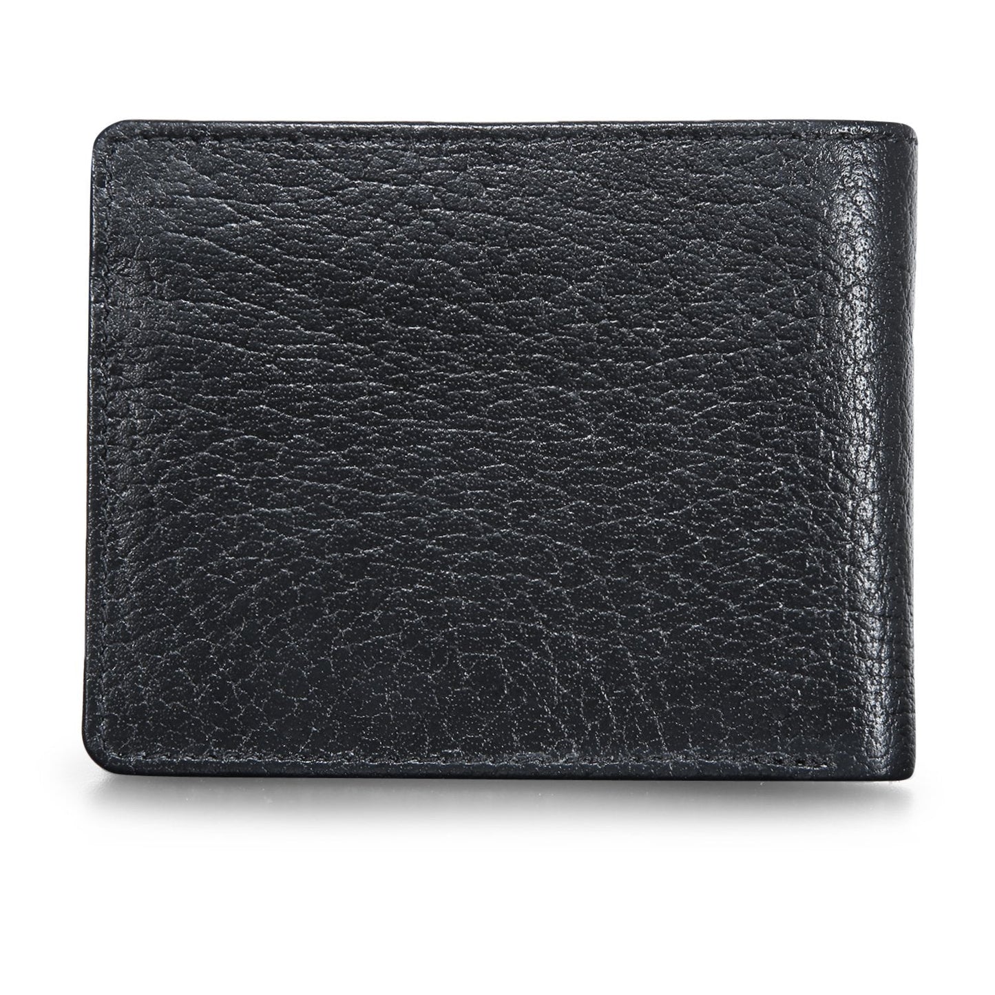 Black Colour Bi-Fold Italian Leather Slim Wallet ( 3 Card Slot + Coin Pocket + Cash Compartment )