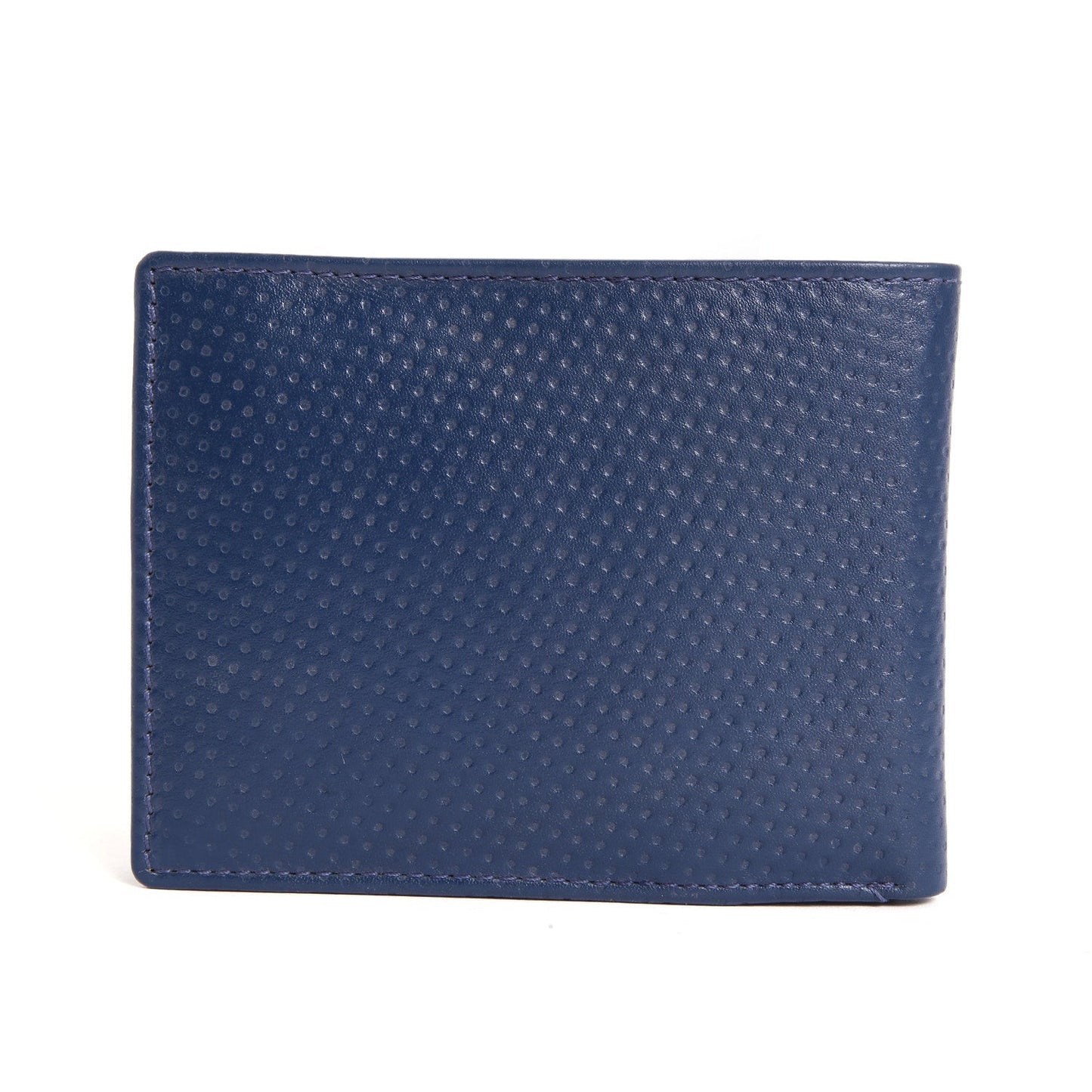 Blue Colour Bi-Fold Italian Leather Slim Wallet ( 3 Card Slot + 2 Hidden Compartment + Coin Pocket +  Cash Compartment )