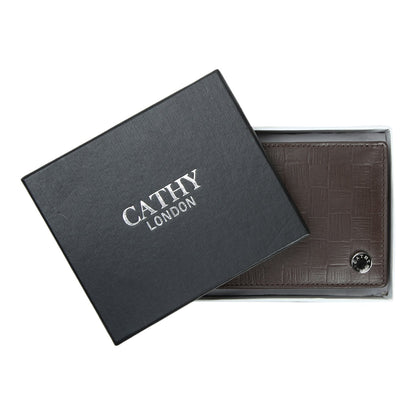 Brown Colour Bi-Fold Italian Leather Slim Wallet ( 6 Card Slot + 2 Hidden Compartment + 1 ID Slot + Coin Pocket + Cash Compartment )