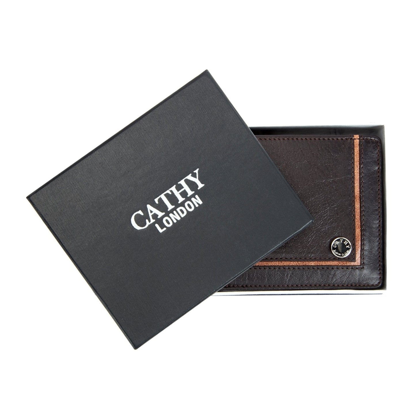 Brown Colour Bi-Fold Italian Leather Slim Wallet ( 6 Card Slot + 2 Hidden Compartment + Cash Compartment)