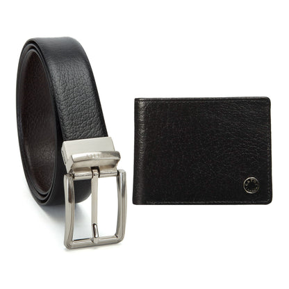 Cathy London  Men's Wallet With Reversible Belt Combo Pack ( GIFT BOX INCLUDED )