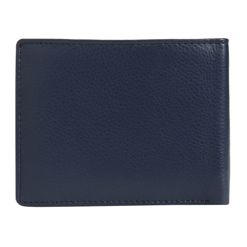 Italian Leather Slim Card Holder - Blue