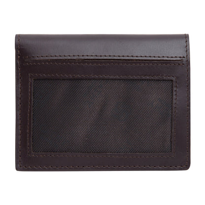 Coffee Colour Bi-Fold Italian Leather Card Holder/Slim Wallet (6 Card Slot + 2 ID Slot + Cash Compartment) Cathy London 