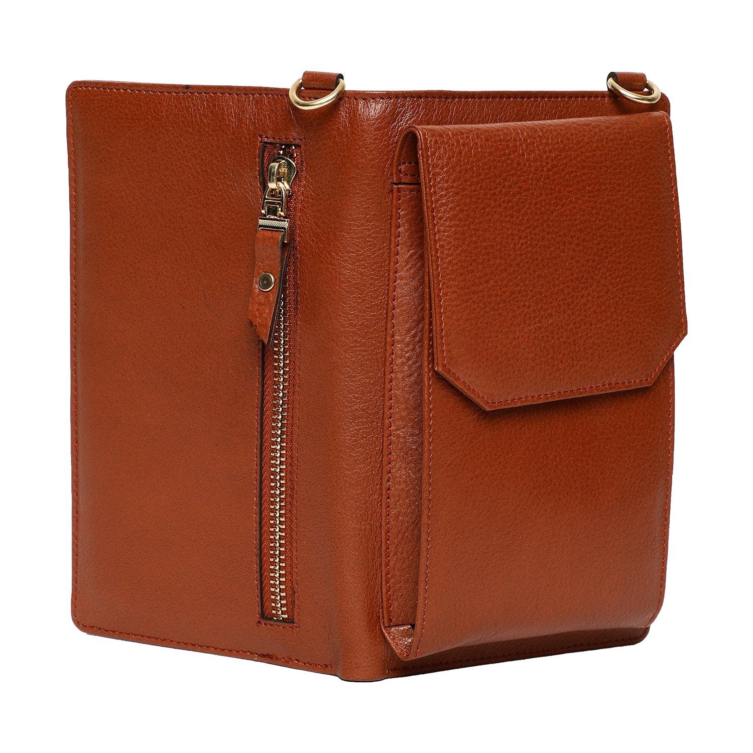 Elegant Top Grain Italian Leather Ladies Sling Bag/Cross Body Phone Bag for Women Cathy London 