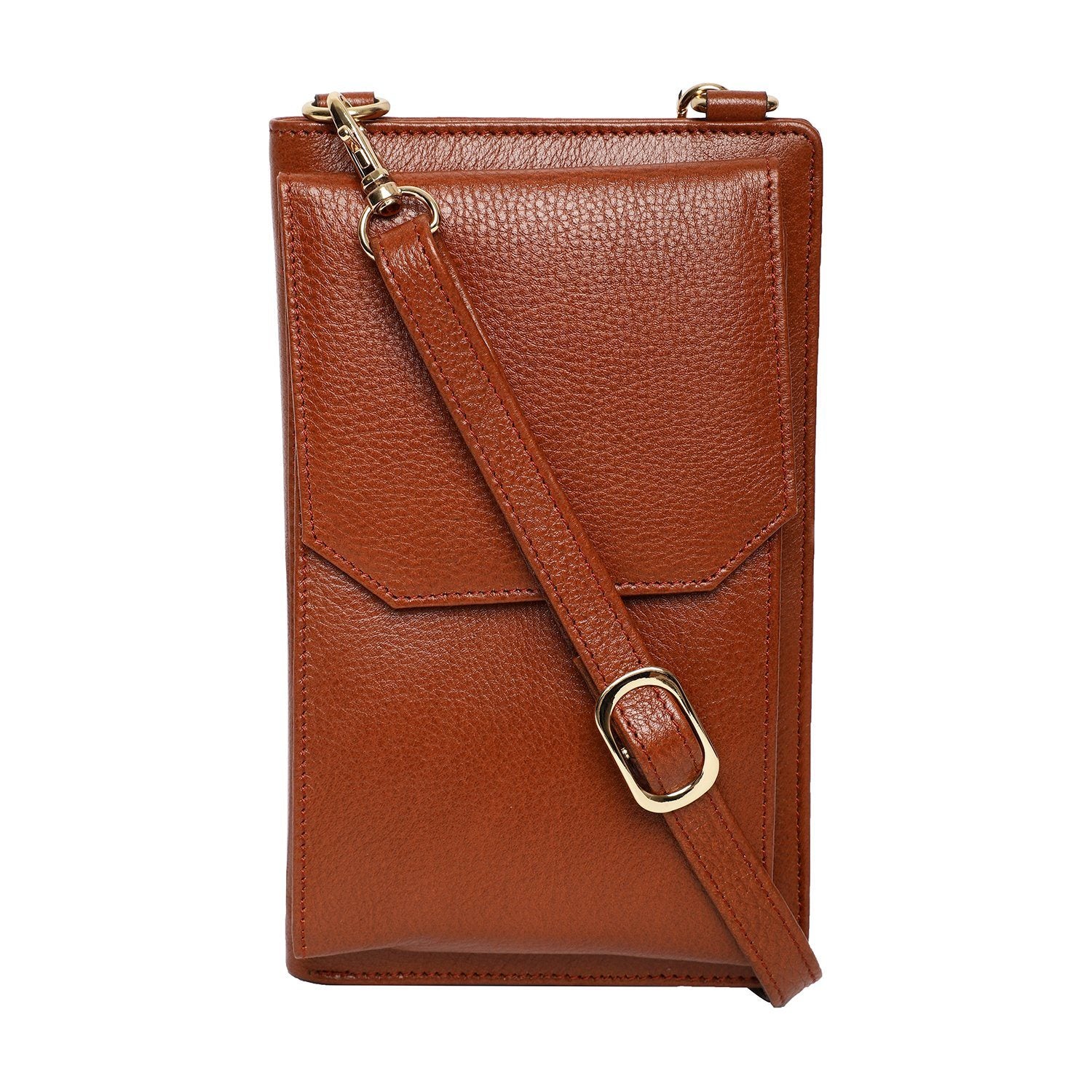 Elegant Top Grain Italian Leather Ladies Sling Bag/Cross Body Phone Bag for Women Cathy London 