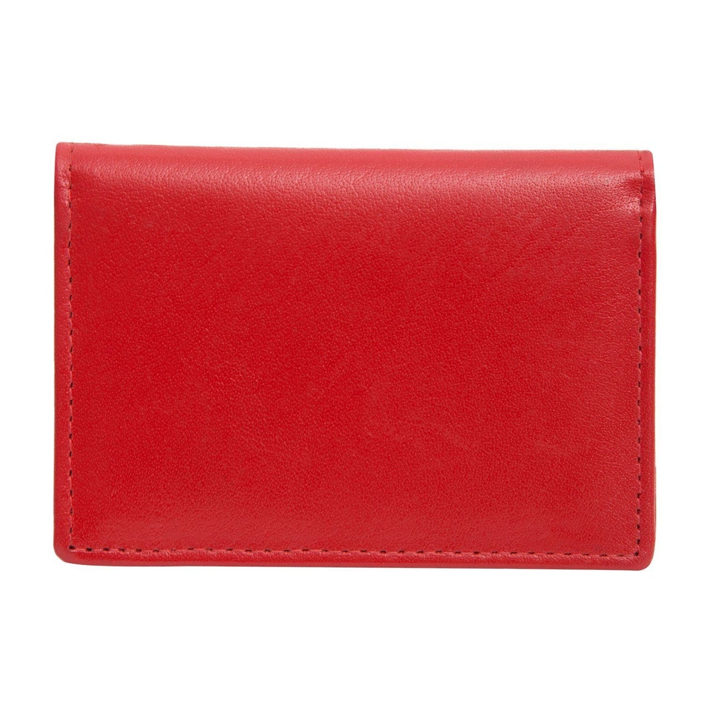 Red Colour Bi-Fold Italian Leather Card Holder/Slim Wallet (Holds Upto 10 Cards + 1 ID Slot) Cathy London 