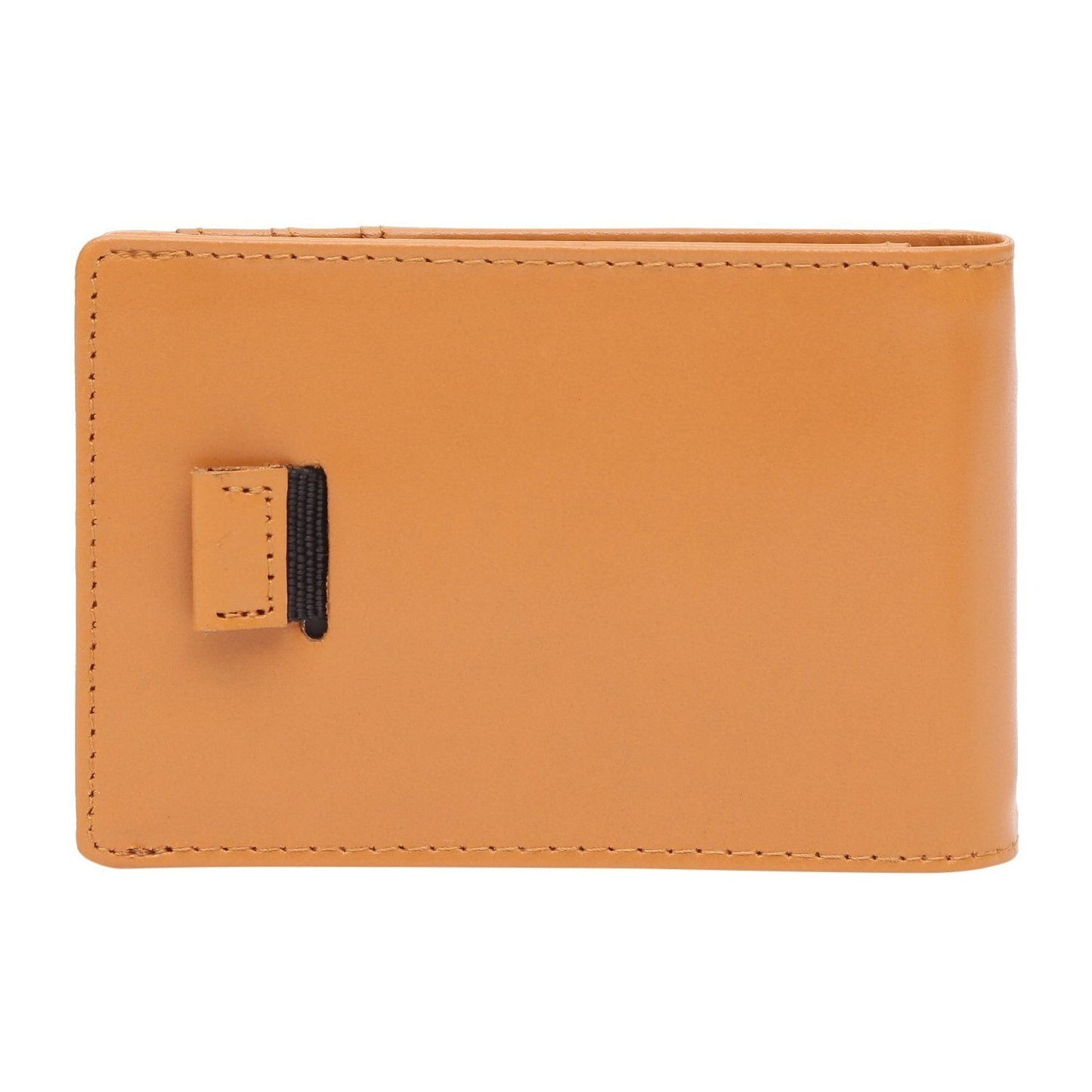 Tan Colour Bi-Fold Italian Leather Money Clip Card Holder/Slim Wallet (8 Card Slot +ID Slot +Money Clip) Cathy London 